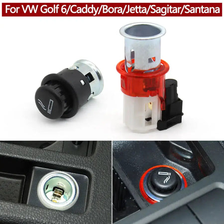 Car Center Console Cigarette Lighter Socket Plug For Volkswagen Golf 6 Caddy Bora Jetta Sagitar Santana L1J0919309 L1JD919341 by InterCyprus Trading Ltd