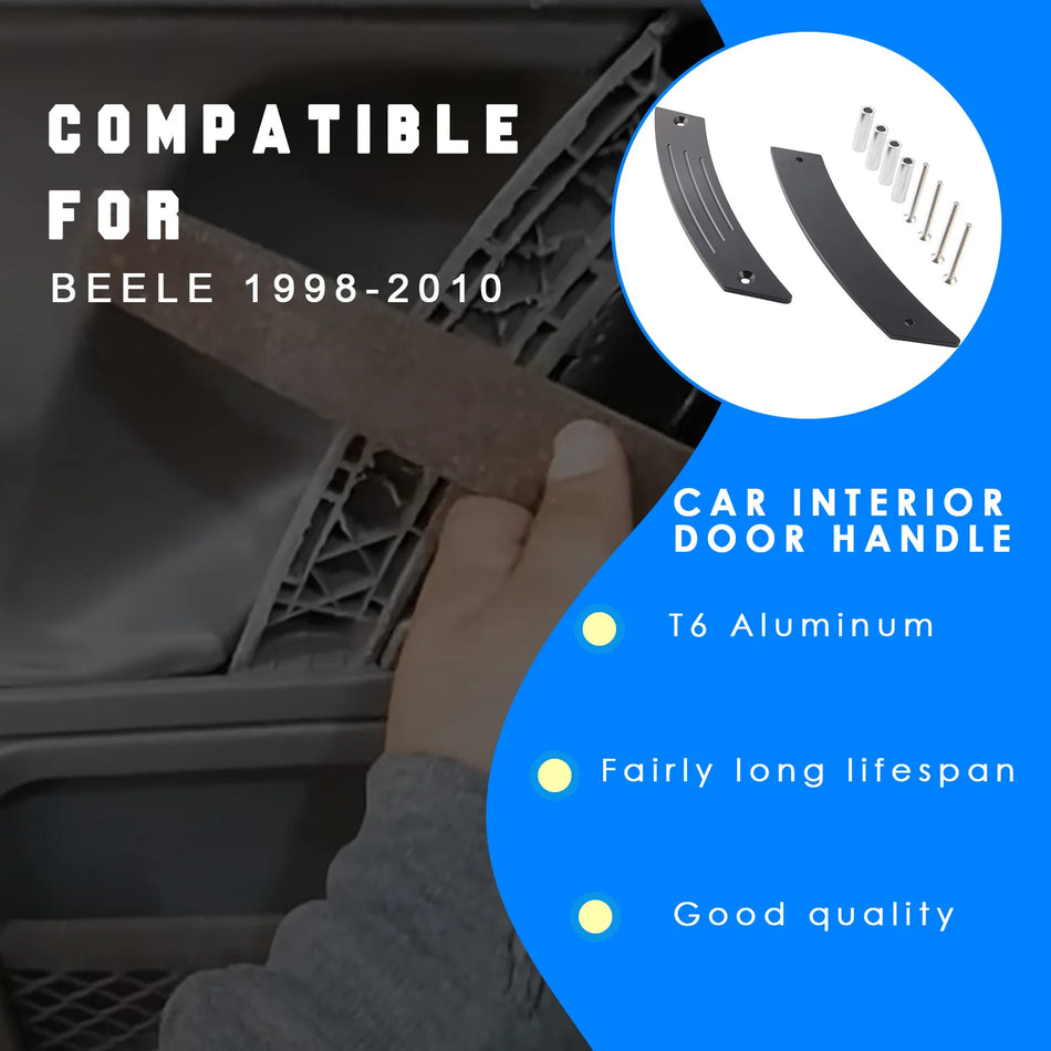 VW Beetle Pair Interior Door Handle Panel Repair Pull Handles Aluminum