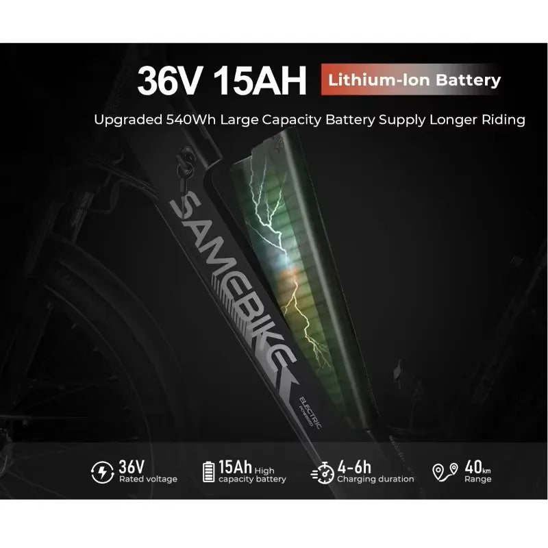 SAMEBIKE RS-A01 &ndash; Long Range 60km Lithium Battery Pack
