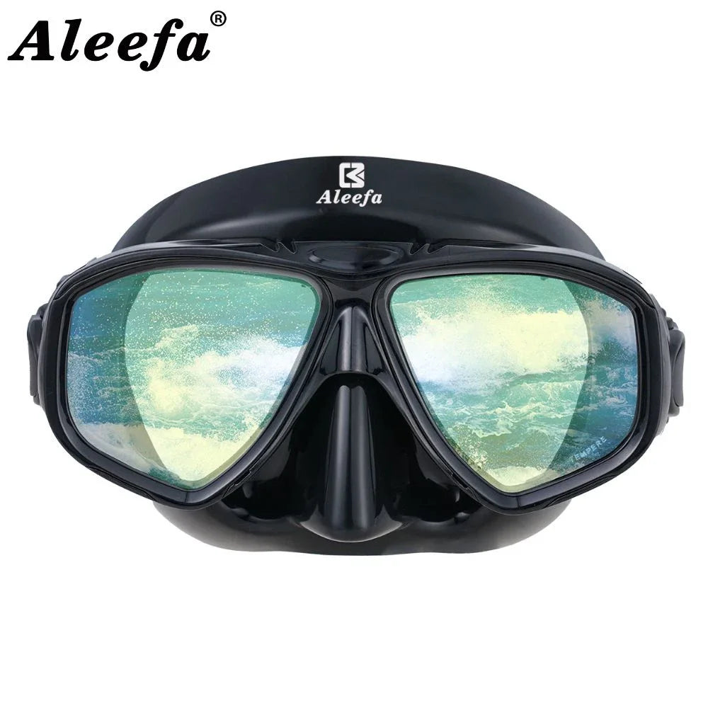 Hyperopia Diving Mask with Tempered Glasses Lens. Antifog Spray ...