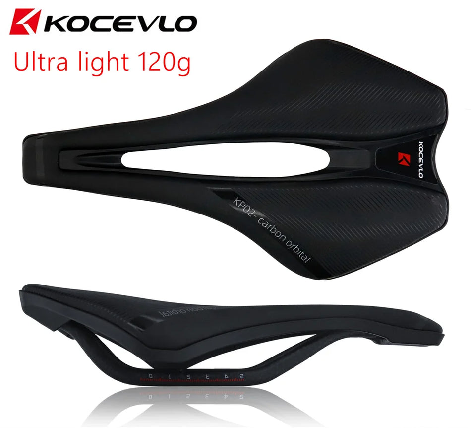 KOCEVLO Dimension 143 Road Bike Saddle Carbon, Ultralight 120g with Carbon Oval Rails