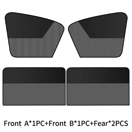 Magnetic Car Sunshade Curtains for UV Protection and Privacy Whole car 4 pcs