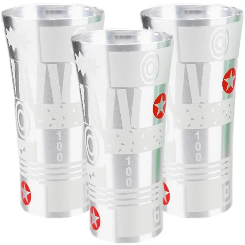 Color Changing Aluminum Beer Cup - Hammered Travel Mug C-3Pcs / 360ml