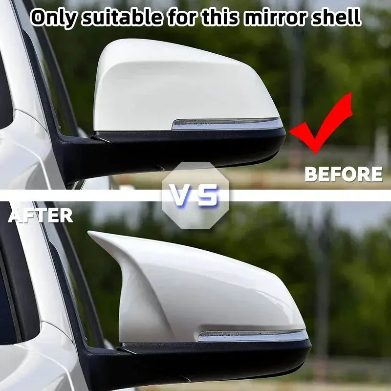 For BMW 1 2 3 4 X Series Rear View Side Mirror Cover F20 F21 F22 F23 F30 F32 F36 X1 E84 F87 M2 White Accessories by InterCyprus Trading Ltd