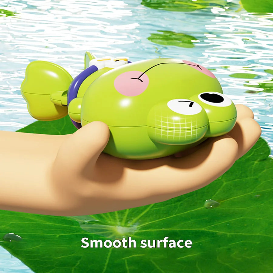 Floating Clockwork Frog Bath Toys for Kids - Fun Swimming Toy for Ages 3-6