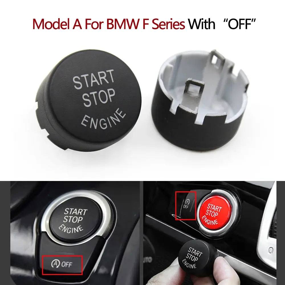 Black Silver Red Blue Car Engine Ignition Start Stop Switch Push Button For BMW X3 X4 F25 F26 61319291691 by InterCyprus Trading Ltd