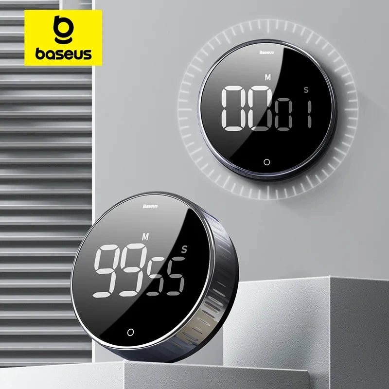 Baseus Magnetic Kitchen Timer &ndash; Digital Countdown Alarm
