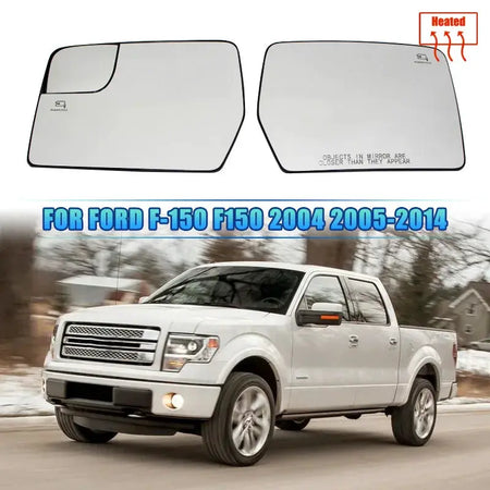 2Pcs For Ford F-150 2011 2012 2013 2014 Door Side Heated Wing Mirror Glass Rearview by InterCyprus Trading Ltd