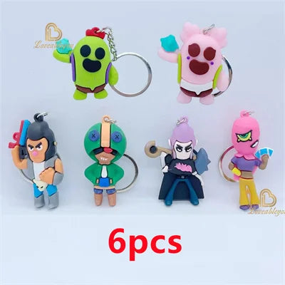 Poco Tara Cartoon Character Keyring - Spike Hero Ornament Pendant AGBW039