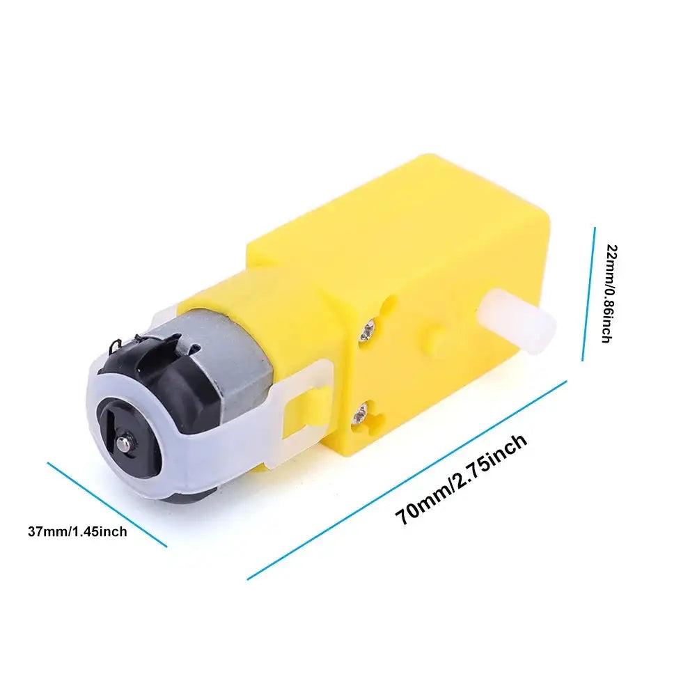 Dual Shaft Geared DC Motor 3-12V TT Gearmotor For RC Car 1PC