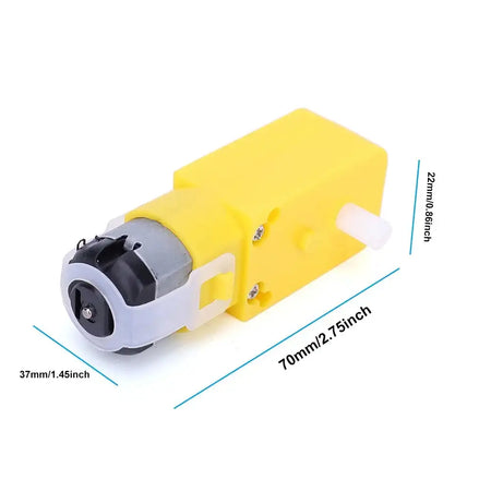 Dual Shaft Geared DC Motor 3-12V TT Gearmotor For RC Car 1PC