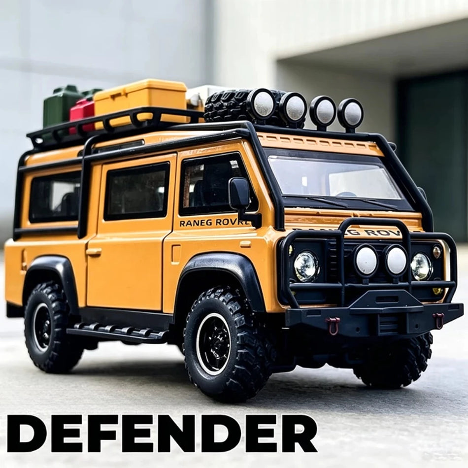 Coche todoterreno de retroceso a escala para Land Rover Defender