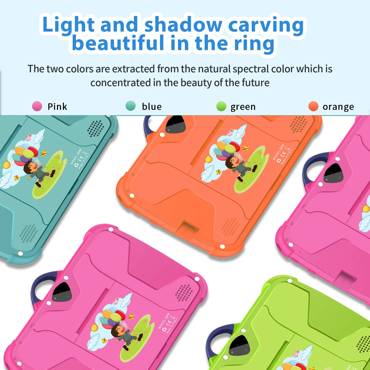 Cartoon Pattern Kids Tablet 7 Inch Quad Core &ndash; Ultra Slim