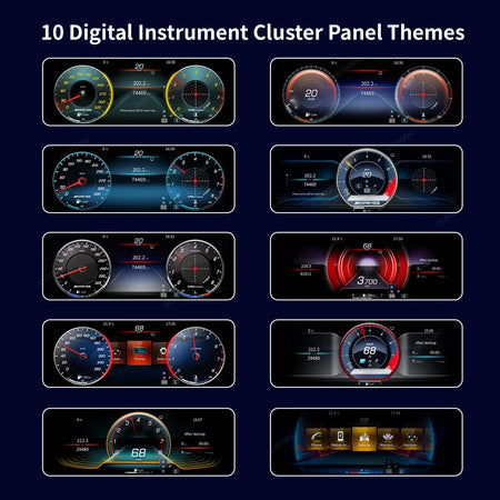 12.3 "1720*720 LCD Digital Dashboard Cluster Wireless CarPlay Android Auto For Benz CLS 2012-2017year support Steering wheel by InterCyprus Trading Ltd