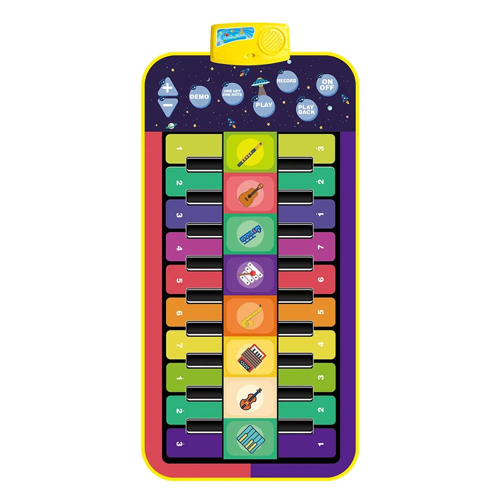 Kids Musical Piano Mat &ndash; Interactive Educational Fun D 144x70cm