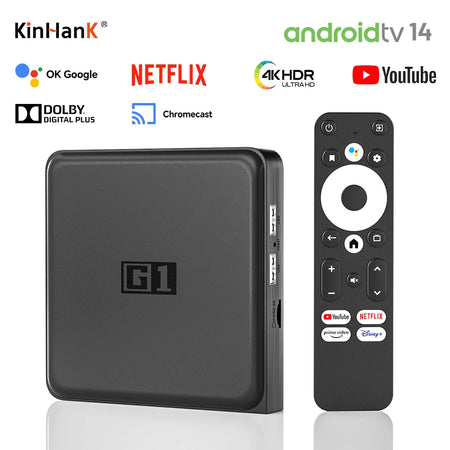 KINHANK G1 Android TV Box &ndash; Netflix 4K HDR Dolby Vision