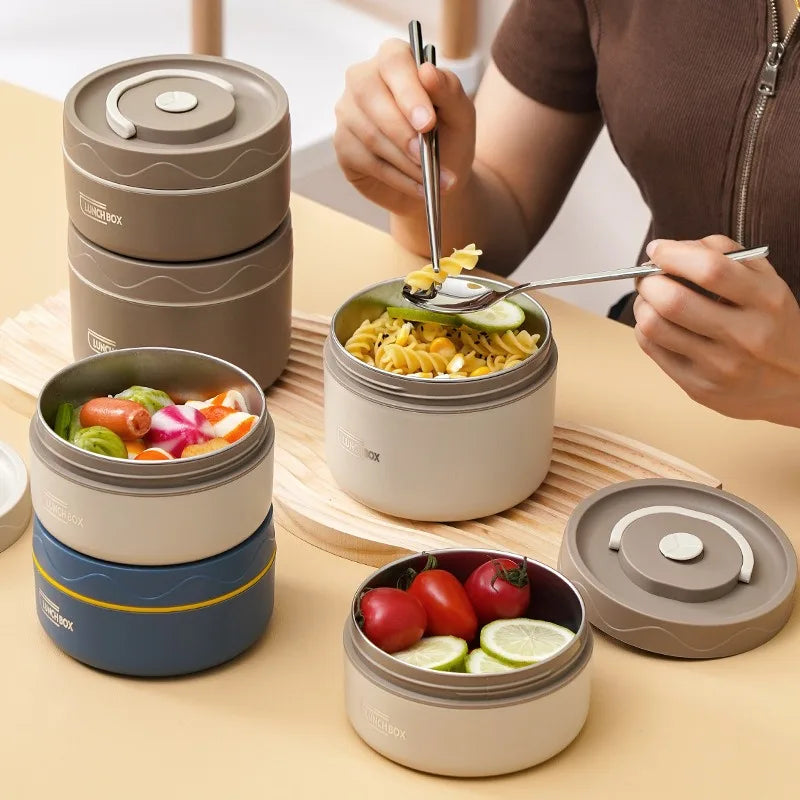Microwavable Portable Stainless Steel Lunch Box &ndash; Leakproof
