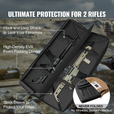 SucceBuy Rifle Bag 36 to 42 Inch - Lockable Zipper