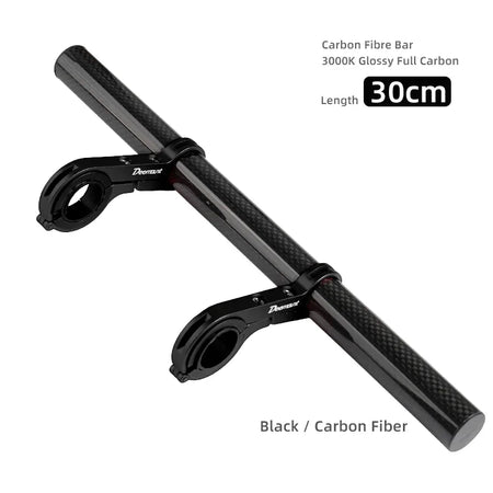 Deemount 20CM Bicycle Handlebar Extender &ndash; Durable Alloy Carbon Fiber Support Black and Fiber 30CM / CHINA