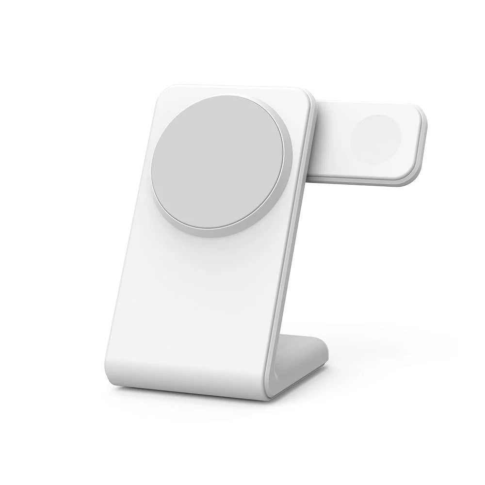 3 In 1 Foldable Wireless Charger Stand - Fast Charge White1