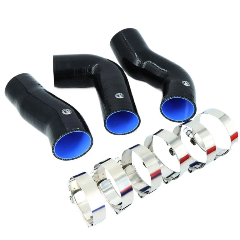 Silicone Intercooler Turbo Pipe Hose with Clamps Direct Replacement for BMW E60 E61 530d 525d