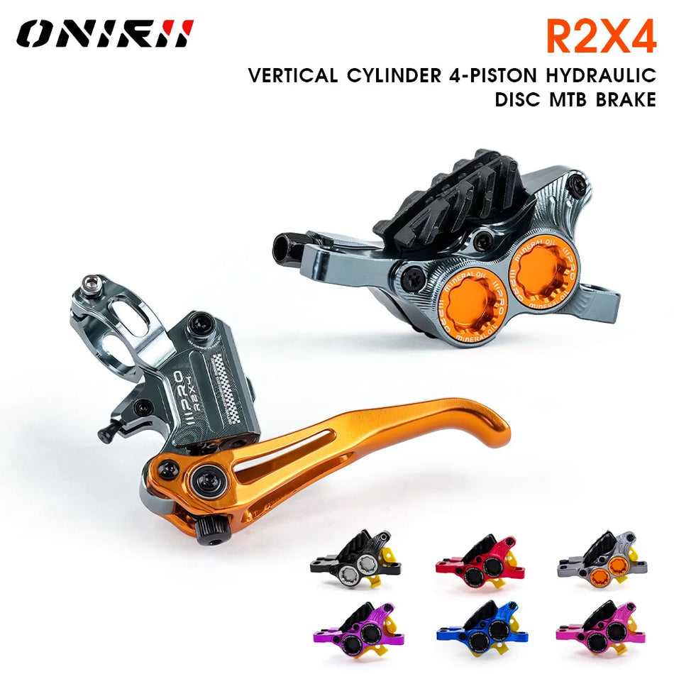 2025 ONIRII IIIPRO R2X4 MTB Hydraulic Disc Brake &ndash; 4-Piston High Performance Braking