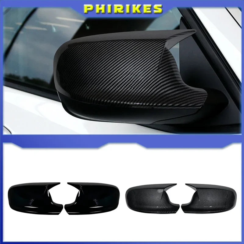 Μαύρο Γυαλιστερό Κάλυμμα Καθρέφτη Πίσω Θέασης Για BMW X1 X3 Προ LCI