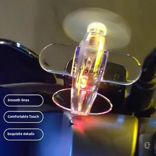 Wind Powered Airplane LED Light For Motorcycle Car Decoration