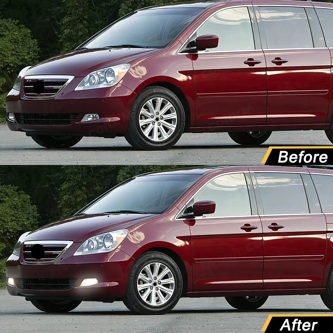 Fog Lamps For Honda Odyssey 2005 2006 2007 Daytime Running Front Bumper Halogen Foglights with Wire Switch Frame Car Accessories by InterCyprus Trading Ltd