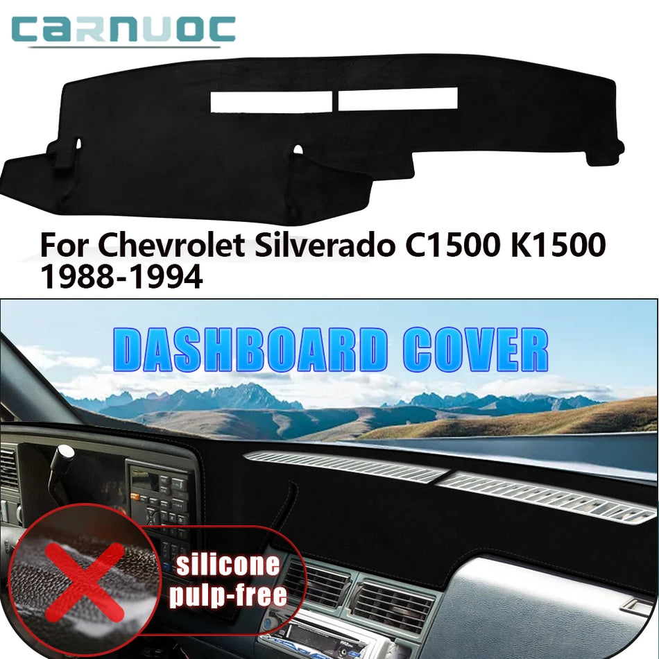 Prietaisų skydelio kilimėlis Chevrolet Silverado C1500 ir K1500, odos stiliaus, neslystantis dangtis