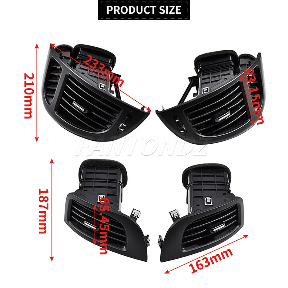 Rejillas de aire A/C del tablero delantero para Kia Forte Cerato Koup 2008-2013