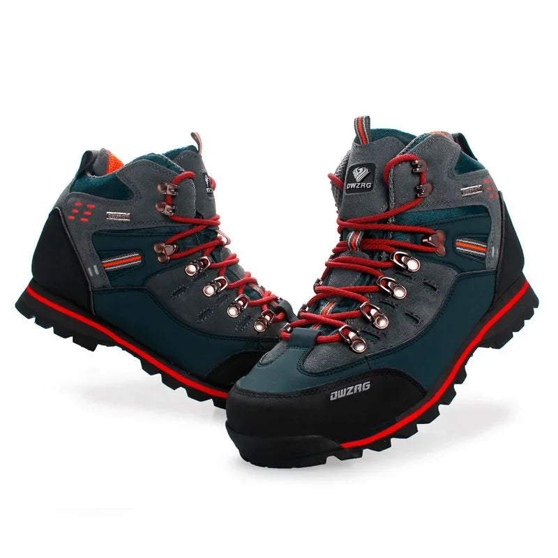 🟠 Подлинные кожаные мужские пешеходные туфли Мужские водонепроницаемые горные кроссовки на открытые скалолаза