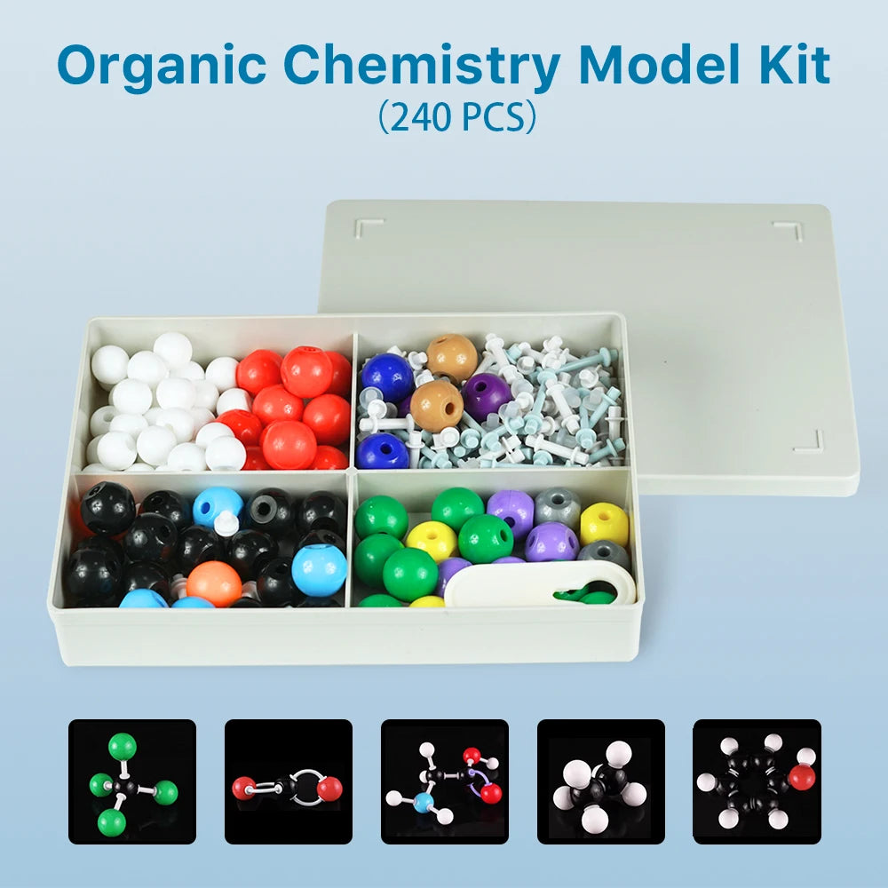 Compound Structure Model Kit Organic Chemistry Model Kit (240 PCS) - Molecular Models Kit with Atoms ...