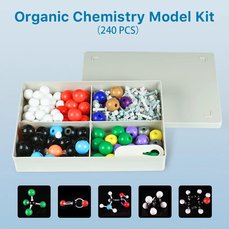 Organic Chemistry Model Kit &ndash; 240 Pieces for Visualizing Molecular Structures Default Title