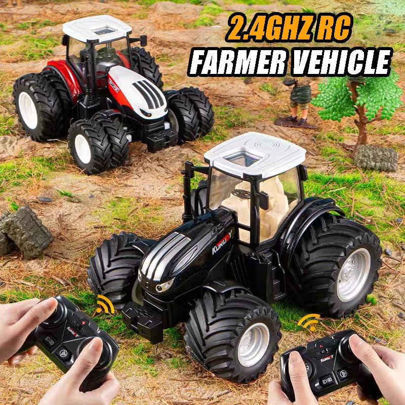 1/24 RC Car for Boys &ndash; Remote Control Farmer Truck with Light