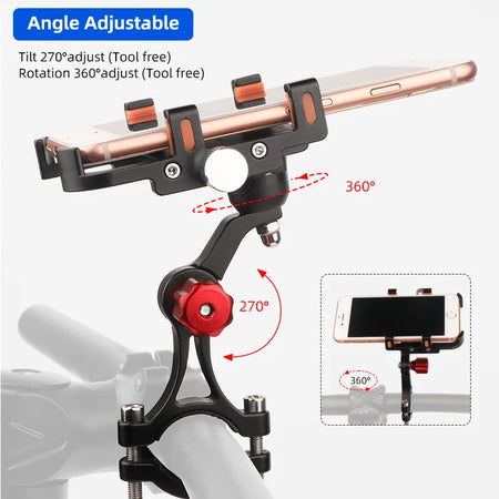 Deemount Aluminum Alloy Phone Stand &ndash; Lightweight and Durable Bicycle Holder