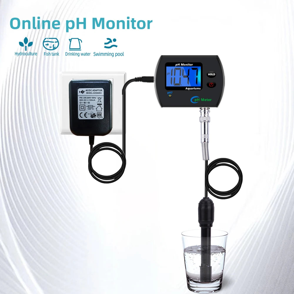 Digital Ph Meter Aquarium Monitor &ndash; Accurate Water Tester