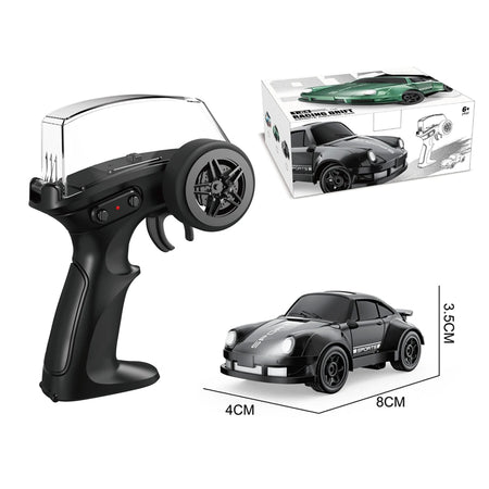 RC Drift Car 1/64 AE86 Mini Desktop &ndash; 2.4G 4WD Drifting black