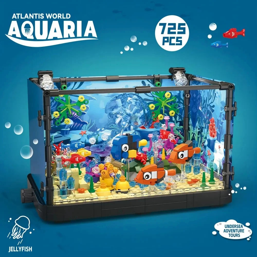 MOC Ocean Fish Tank Building Block Set &ndash; Creative Play