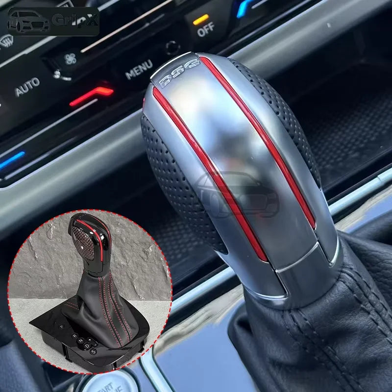 VW Golf 6 MK6 GTI GLI Manete de Mudanças em Fibra de Carbono com Tampa de Poeira