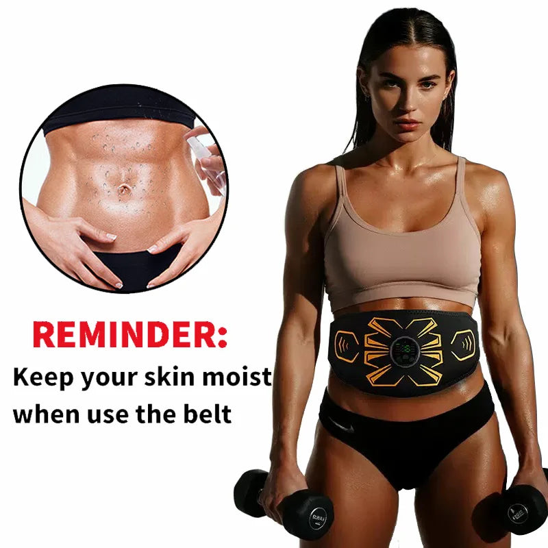 Ζώνη Τόνωσης Κοιλιακών EMS με Επαναφορτιζόμενο USB, Μασάζ Κοιλιακών