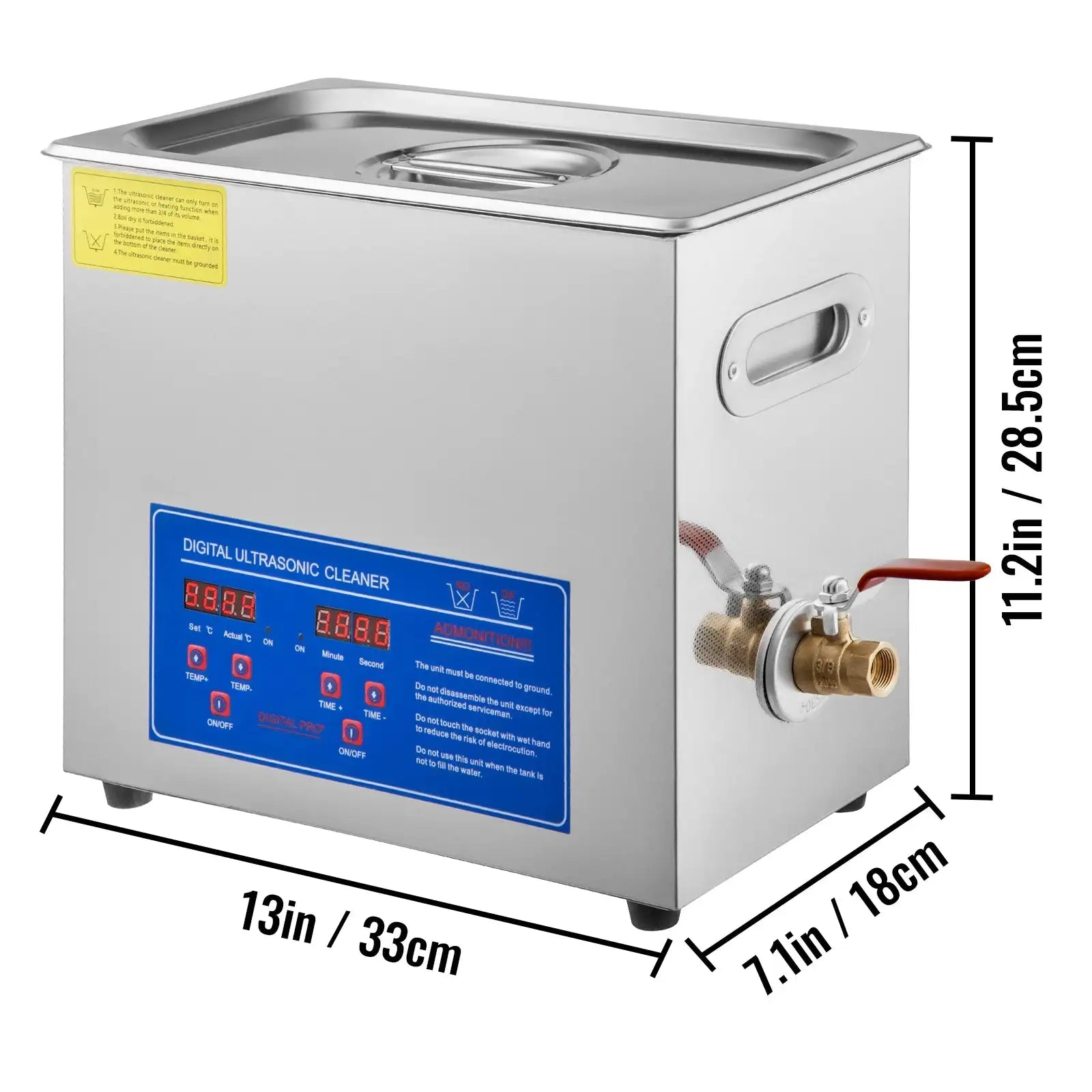 Ultrasonic Vinyl Cleaner 6L 40KHz 180W Home Use 6L / france