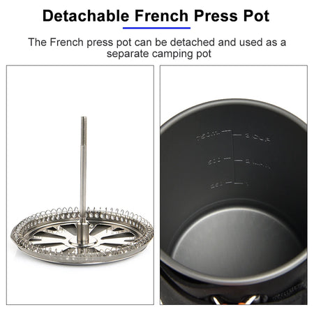 Widesea Outdoor Cooking System with Coffee Pot and Gas Stove