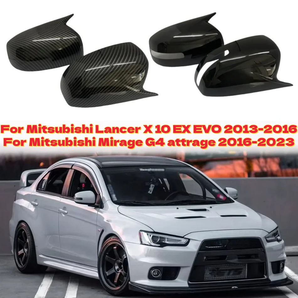 Küljepeeglite viimistluskatted, paar, Mitsubishi Lancer X Evo jaoks