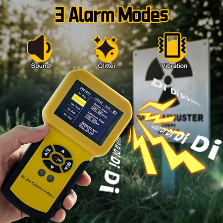 Geiger Counter Nuclear Radiation Detector | Personal Dosimeter with Alarm for B, X-Ray, Gamma