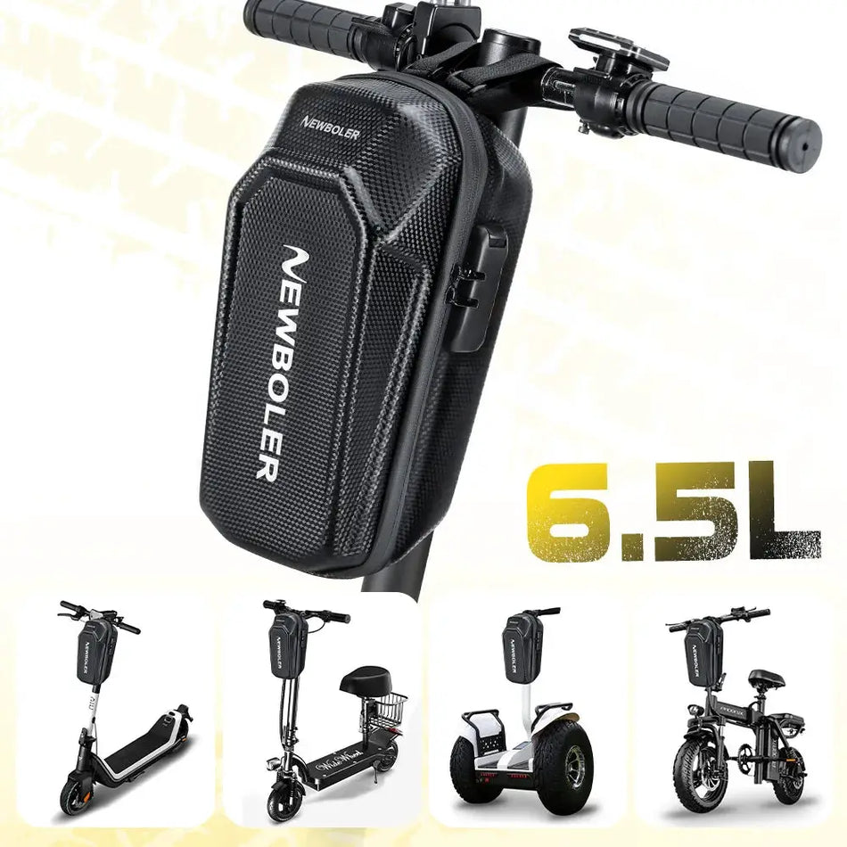 Waterproof 6.5L Electric Scooter Front Bag For Xiaomi With Password Lock by InterCyprus Trading Ltd