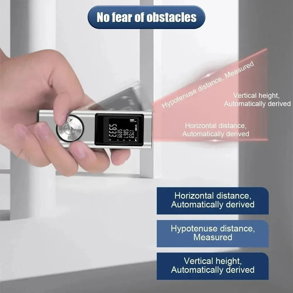 Portable Laser Rangefinder Tape Measure &ndash; Ultra Compact