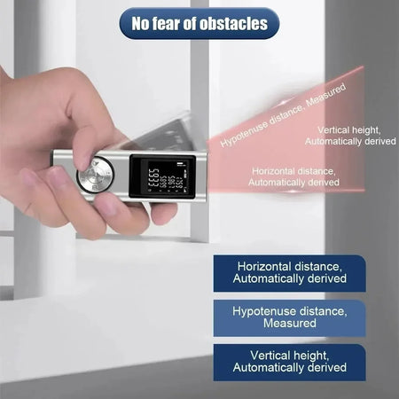 Portable Laser Rangefinder Tape Measure &ndash; Ultra Compact