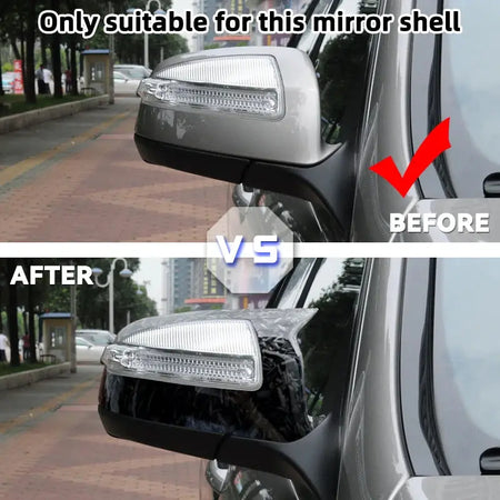 For Mercedes Benz C Class W204 S204 Viano Vito W639 ML W164 2007-2014 Rearview Side Mirror Cover Caps Protective Shell by InterCyprus Trading Ltd