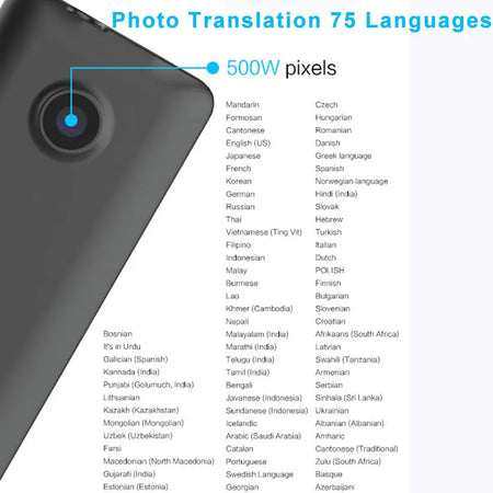 T21 Offline Portable Audio Translator - 138 Languages, Real-Time Voice AI &amp; Photo Translator